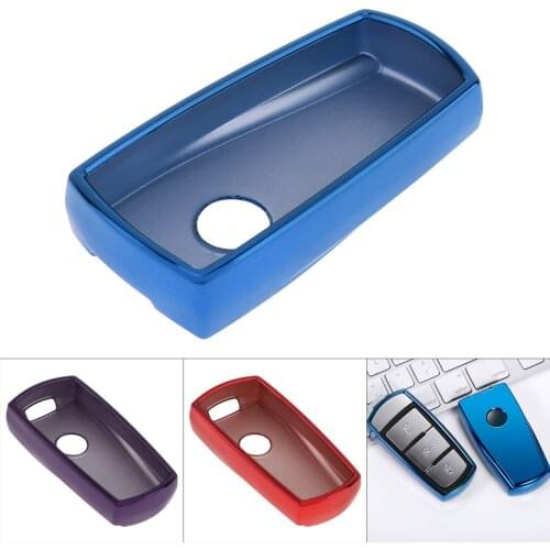 1 Piece TPU Straight Plate Car Key Case Fashion Car Key Holder Protector 2 Colors Fit for Volkswagen CC Magotan Passat B6 B7