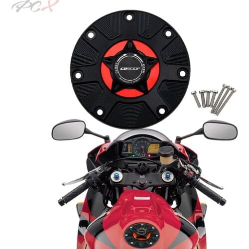 For CB 500F CB500F CB500 F 2016-2018 CNC Fuel Gas Tank Cap Cover Aluminum Keyless Motorcycle Accessories