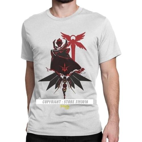 Men Code Geass Tshirt Lelouch of the Rebellion Anime Streetwear Awesome Camisa O Neck Tee Shirt Adult T-Shirt