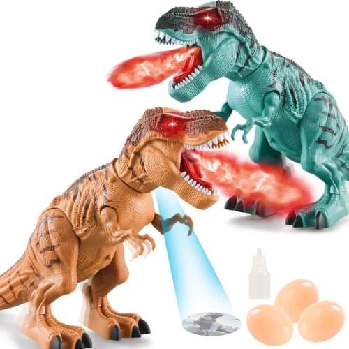 Electric Walking Dinosaur Toy Simulation Dinosaur Spray Projection Remote Control Electronic Robot Dinosaur for Kids Toys Gift