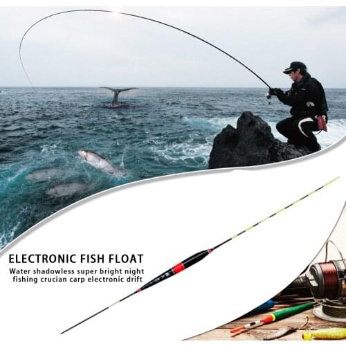 Electronic Fishing Float Bite Alarm Fish Bait LED Light Night Fishing Accessory Outdoor Portable Easy Fishing Carrying