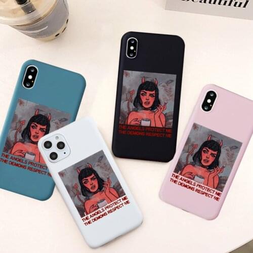 GYKZ Funny Demon Women Phone Case For iPhone 11 Pro XR X XS MAX SE 2020 7 8 6 Plus Fashion Graphic Soft Silicone Back Cover Capa