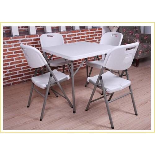 HDPE 2-4 Peoples Folding Square Table Portable Outdoor/Indoor Dining Table Best Solid Table Picnic BBQ Table