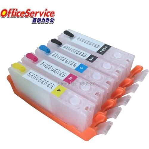 PGI-670 CLI-671 Refillable Ink Cartridge For Canon MG5760 MG5765 MG5766 MG6860 MG6865 inkjet Printer with chip