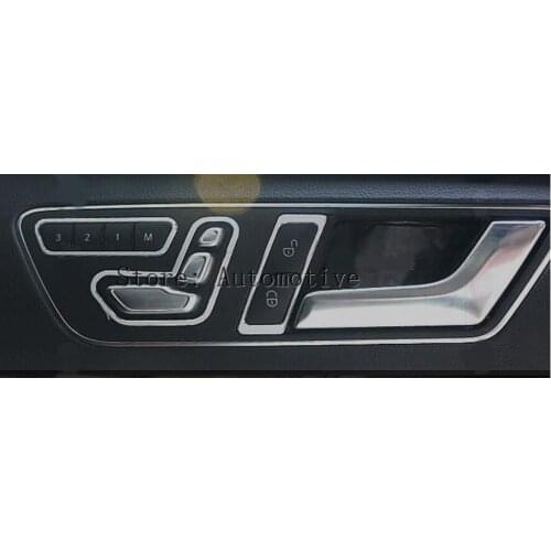 Car Interior Seat Adjust Button Cover For Mercedes Benz ML W166 / GL X166 2012-2015