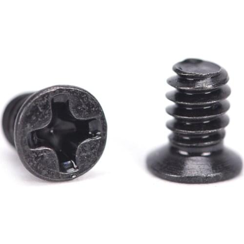 100PCS 3.5" Hard Drive Tray Computer Chassis Hard Disk Black Screw Computer Chassis Hard Disk Screw For PC