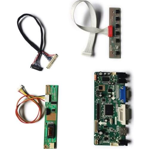 M.NT68676 monitor controller board DIY kit LVDS VGA DVI matrix Fit N141X7/N141XA/N141XB/N141XC 1CCFL 30 Pin 1024*768