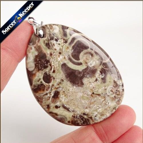 Fashion Real Mens Pendant Green Old KAMBABA Natural Stone Beads For Jewelry Making DIY Polar Jades Necklace Material WS617