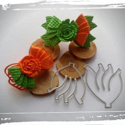 Bow bow beautiful flower head metal cutting die scrapbook paper knife die stamping die new die