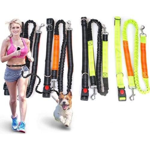 1PCS Adjustable Hands Free Running Walking Jogging Pet Dog Waist Leash Traction Rope