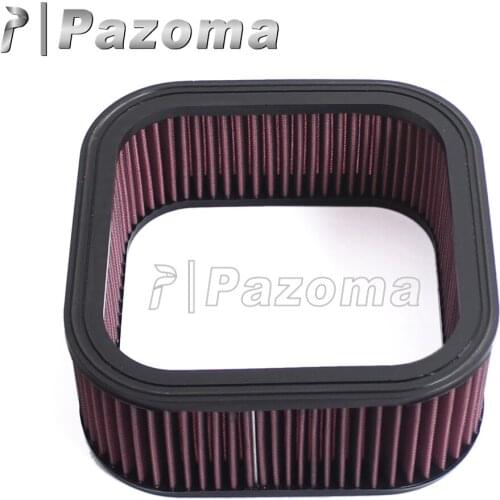 Red Rectangular Motorcycle Air Cleaner Motorbike Air Intake Filter For Harley Night Rod 06-11 Street Rod 2006-07 V-Rod 2002-13