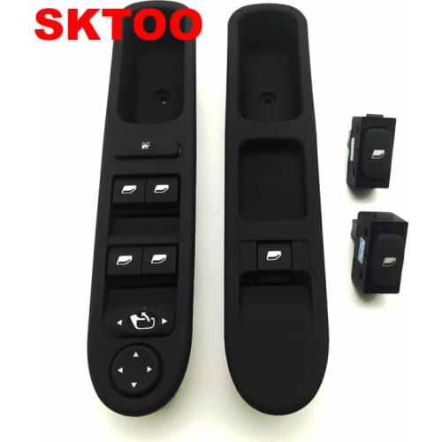 SKTOO 4PCS Power Window Switch for peugeot 307 car accessories electric door glass lift swich window cortrol regulator Switch