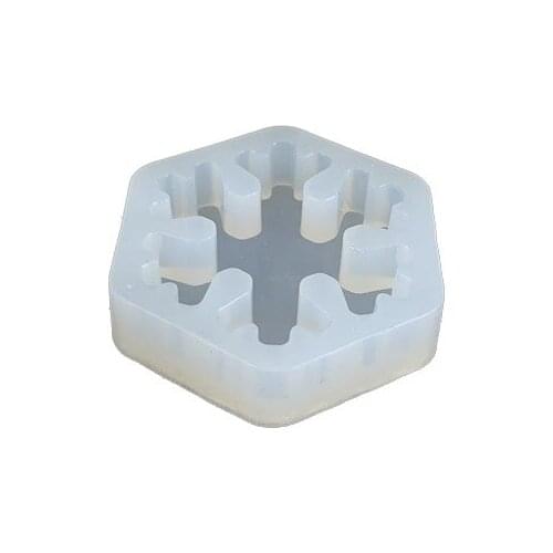 Mirror large snowflake drop glue chocolate clay mold Christmas snowflake chocolate flip sugar mold gypsum soap