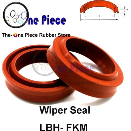 LBH FKM Wiper seal Dust ring double lip seal hydraulic cylinder parts industry FPM scraper ring rubber