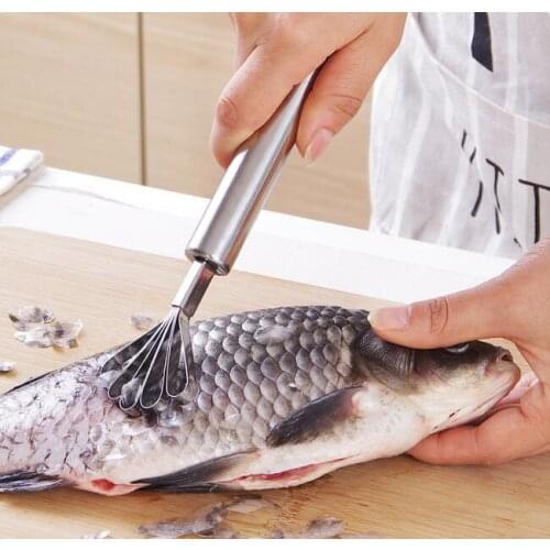 50pcs Stainless Steel Kitchen Fruit Coconut Shaver Tool Kitchen Fish Clean Scales Tools Kitchen Accessories lin4096
