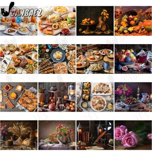 Hearty Food Diamond Painting 5D Diy Cross Stitch Donut Breakfast Diamond Inlaid Mosaic Embroidery Gift Design Decoration