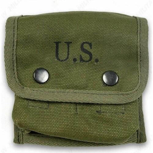 WWII WW2 US Army USMC Jungle First Aid Pouch Kit With Hook Hi-Q1945 WORLD WAR II SOLDIER MILITARY