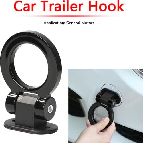 Car Trailer Hooks Sticker Multi-colored Decoration Car Rear Front Affix Trailer Racing Ring Vehicle Towing Hook With Wrenches