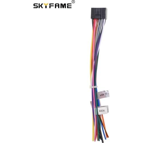 SKYFAME 16Pin Universal Car stereo Wire Harness car DVD and big scrren Android universal power cable
