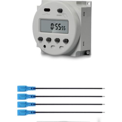 CN101A 5V 12V 24V 110V 220V Digital Timer Switch 7 Days Weekly Programmable Time Relay Programmer Built-in Rechargeable Battery