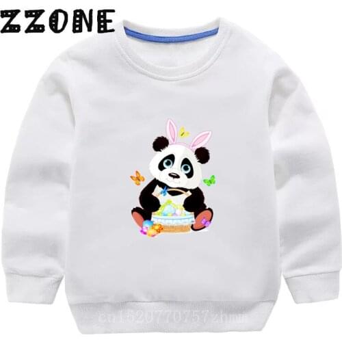 Childrens Hoodies Kids Kawaii Panda Cute Cartoon Sweatshirts Baby Cotton Casual Pullover Tops Girls Autumn Clothes,KYT5390