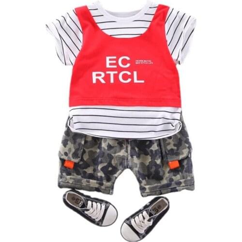 New Summer Baby Boy Clothes Children Fashion Sport T-Shirt Shorts 2Pcs/Set Toddler Casual Costume Girls Clothing Kids Tracksuits