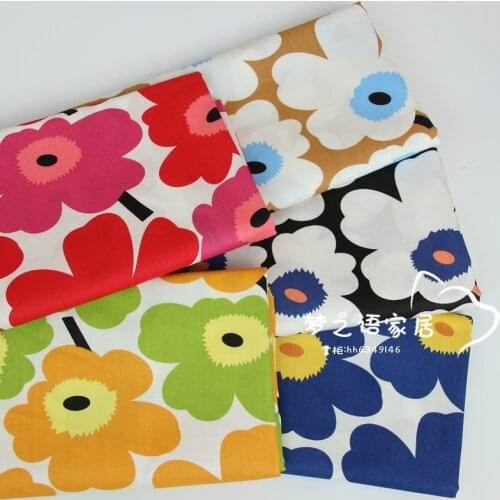 DIY Sewing textile tecido tissue patchwork quilting home bedding pillow tilda baby clothes Flower 100% cotton twill fabrics