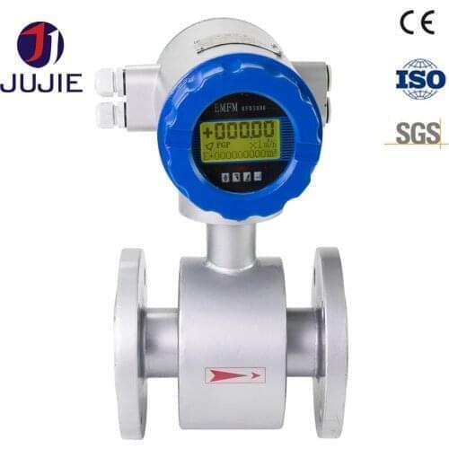 DN10/15/20/25/32/40/50 Electromagnetic Flow Meter magnetic for Water/Sewage/Slurry/Acid/Alkali LCD display flange 4-20mA RS485