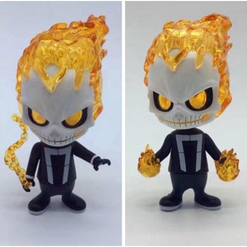11.5cm 2 Styles Ghost Rider Toys Figure Bobble Head Doll PVC Action Figure Collectible Model Toy