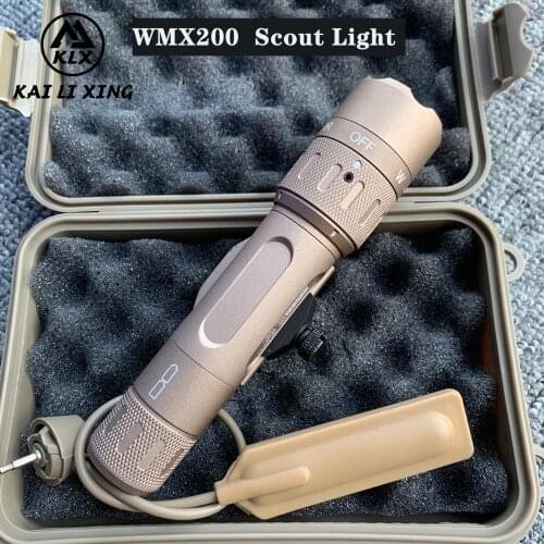 Element Airsoft Torch WMX200 Tactical Scout Light Strobe/Infrared/White Lamp Dual Switch Hunting Flashlight Weapon Light