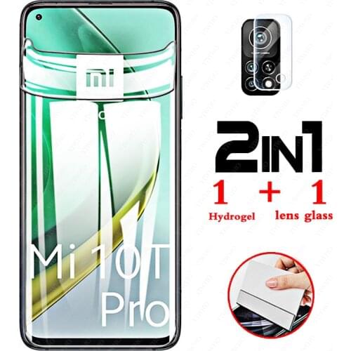 2 In 1 Hydrogel Film for Xiaomi Mi 10t Pro Back Camera Lens Glass Screen Protector Soft Glass Xaomi Mi10tpro 10tpro 10 T