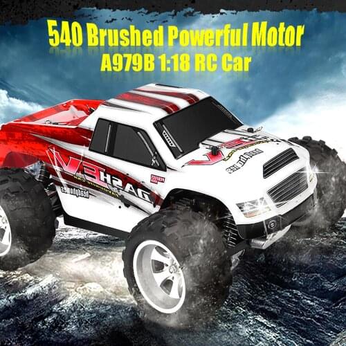 The latest 1:18 A979B Truck 2.4G 4WD Remote Control Car 70KM / h High Speed Off-Road Racing easy Drift Waterproof power Motor