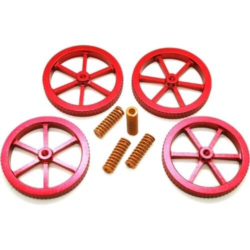 Creality Upgrade Aluminum Hot Bed Finger Screw Nut Accessory Kit for Ender 3/3 Pro/3 X/3 V2, Ender 5/5 Plus Kit