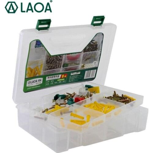 LAOA Thicken Parts Box Double-deck Jewelry Storage with severed Hardware Size 23.5*16.5*0.6cm