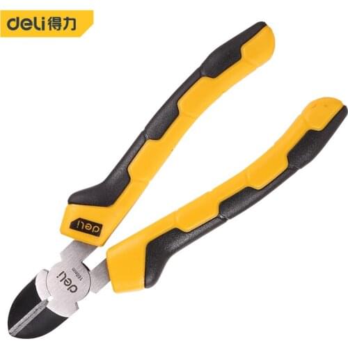 Deli Multifunction Wire Stripper Cutter Pliers Diagonal Pliers Crimping Pliers Diagonal Electric Cable Snips Side Cutter Tools