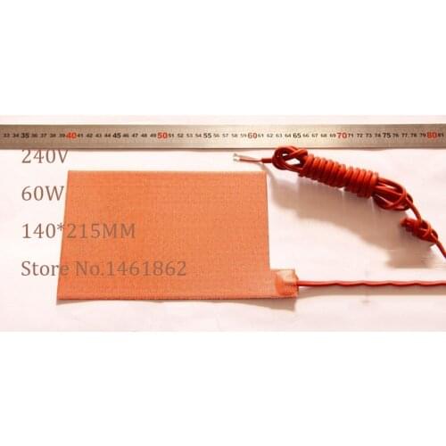 5.5" X 8.5" 60W 240V Car Truck Battery Heater Pad 3M adhesive backing Industrial Heater Welcome Design Custom