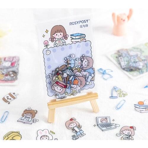 New DIY 40pc/Pack Kawaii Washi Paper Stationery Stickers Set Decorative Label For Scrapbooking Diary Notebook Journal Agenden