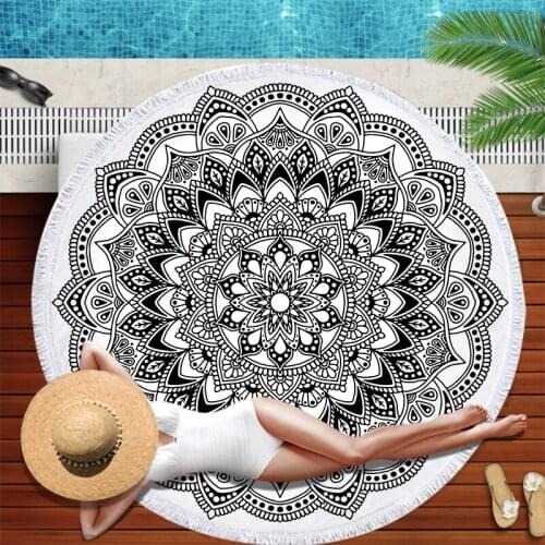 Retro Boho Wall Tapestry Beach Travel Towel Blanket Yoga Mat Microfiber Towel Bath Towels