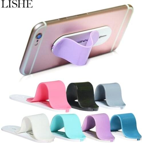 Non-Slip Strong Adhesive Finger Ring Phone Holder Stand For iphone Samsung Portable Durable Mobile Phone Car Magic Sticker Stand