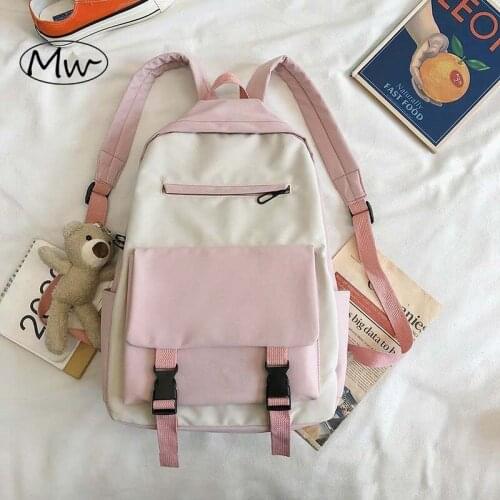 Nylon Waterproof Backpack Womens Bag Fashion College Student Backpack for Teenage Girls Small Daisy Travel Backpack MD0183