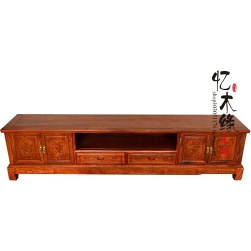 Rosewood TV, four door, two smoke, four drawer, African rosewood living room, TV cabinet, Chinese TV, TV, cabinet