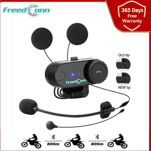 Original FreedConn TCOM OS 100m Bluetooth Motorcycle Helmet Intercom Interphone Headset With FM Radio T-COM OS Intercomunicador