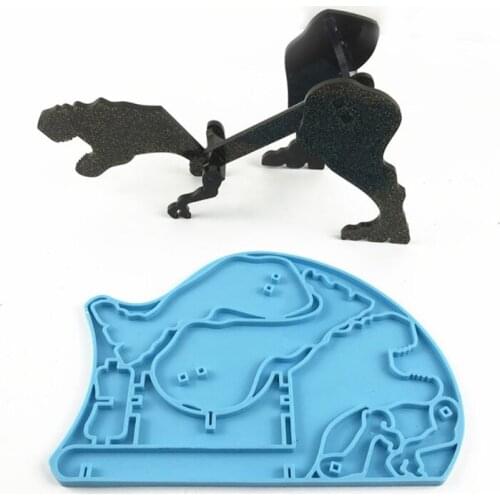 Q0KE Dinosaur-shaped Shelf Wine Rack Mold Jewelry Epoxy Resin Casting Jewelry Making Resin Diy Craft Home Decoration