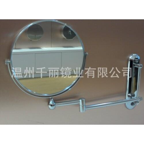 Folding factory direct supply wholesale wall mirror copper makeup mirror beauty mirror wall mount mirror