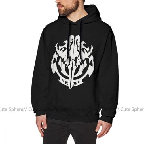 Overlord Hoodie Overlord Anime Guild Emblem Ainz Ooal Gown Hoodies Oversize Winter Pullover Hoodie Loose Cotton Blue Hoodies