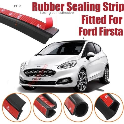 Door Seal Strip Kit Self Adhesive Window Engine Cover Soundproof Rubber Weather Draft Wind Noise Reduction Fit For Ford Firsta