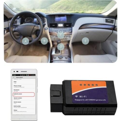 WiFi OBD Car Scanner Smart Vehicle Diagnostic Code Reader Tool Automatic Repair Automatically Update Applicable To All Cars