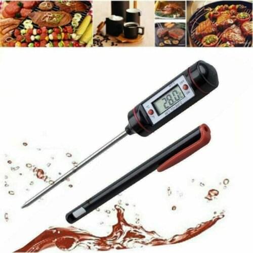 WT-1 Portable Digital Kitchen Thermometer BBQ Meat Water Milk Oil Cooking Electronic Probe Food Oven Thermometer with Tube