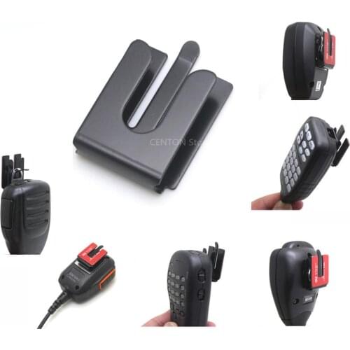 10pcs Multifunctional Radio Microphone adhesive back holder Clip for MOTOROLA KENWOOD YAESU HYTERA TYT and most mobile radio