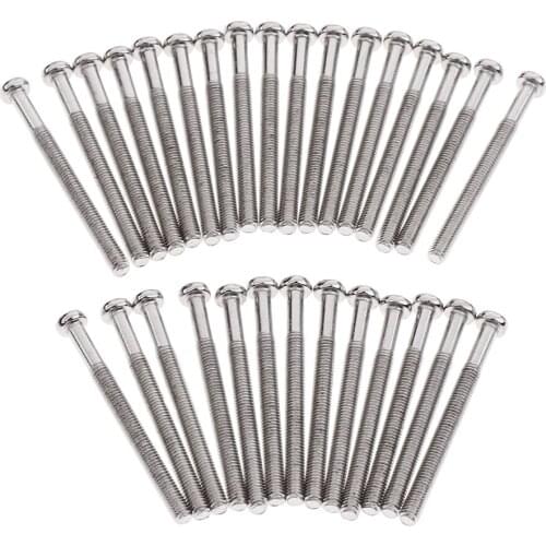 1 Pack Metal Humbucker Double Coil Pickup Screws Adjust Height for Electric Guitar DIY Parts Silver